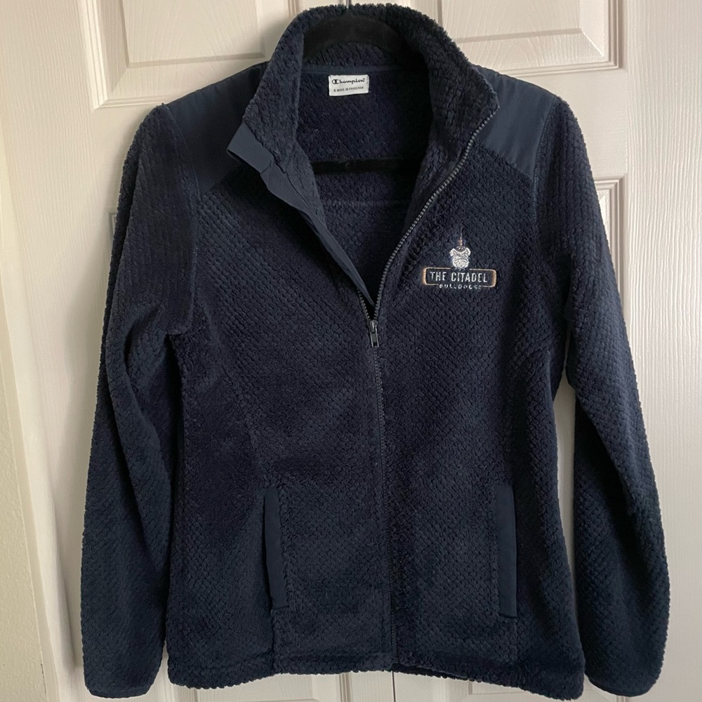 Champion Women’s Fleece Jacket w/ logo The Citadel Bulldogs